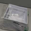 DomeStar 6PCS White Acrylic Buffet Risers with Mini Sign, Food Risers Dessert Table Display Set for Buffet Table Party Catering Cupcake Cake Jewelry, Nesting Boxes for Food Display (8" 7" 6" 5" 4" 3")