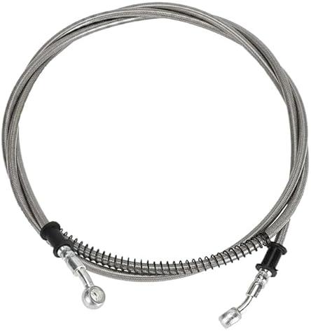 HIAORS 86" Stainless Braided Hydraulic Brake Hose Line for GY6 Kazuma Sunl Taotao Roketa Jonway Scooter Moped ATV Dirt Bike Go Kart Parts