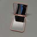 Kintion Rechargeable Pocket Mirror with Light, 1X/3X Magnification Compact Mirror, 3 Color Lights, Small Portable Lighted Travel Mirror for Women Gifts, Pink