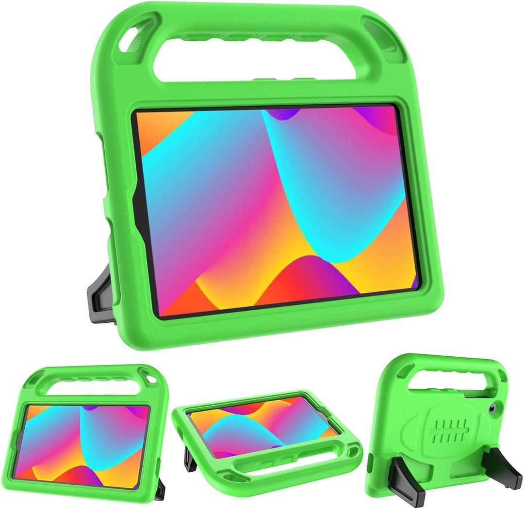 AVAWO Case for TCL Tab 8 LE (9137w) / Tab 8 WiFi (9132x) 2023 Kids, Children Friendly, Boys and Girls EVA Handle Stand Shockproof Tablet Cover for TCL Tab 8 LE/WiFi -Green