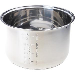 Rice Cooker Inner Pot Replacement, Food Grade Stainless Steel Inner Pots with Even Heating Base, Heavy Duty Nonstick, Durable Pots for Multi-Cookers, Easy to Clean and Dishwasher Safe