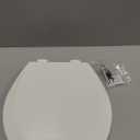 Bemis 500EC Durable Wood Toilet Seat with Easy Clean Hinges, Made in USA, Round, Biscuit