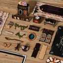 ISSEVE Book Nook Kit, DIY Miniature House Kit for Adults Teen Beginners, Dollhouse Mini Booknook Kits, Tiny House Bookshelf Decoration, 3D Wooden Puzzles Crafts Gifts (Magic Book House)