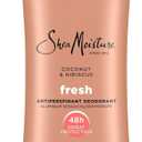 SheaMoisture Antiperspirant Deodorant Stick Fresh Coconut & Hibiscus 1 Count for 48HR Sweat & Odor Protection with No Parabens & No Mineral Oil 2.6 oz
