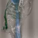 Silicone Back Scrubber for Shower, 17in Lengthen Long Handle Body Brush, Double Sided Shower Brush for Shower Exfoliating and Massage Can Produce Rich Foam, Long Handle Back Scrubber for Men (Blue)