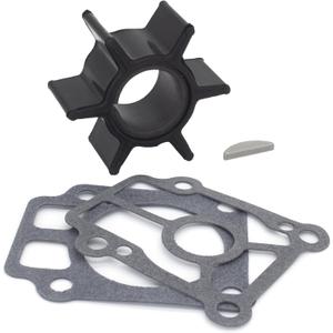 QuickMarine 161541 Water Pump Impeller Service Kit for Mercury Marine & Tohatsu Nissan 25 30 35 40 HP Outboard Motor Replacement 47-16154-1 3R0-65021-0 345-65021-0 Sierra 18-8923 with Gasket and Key