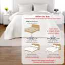 King Quilt Set 104"x90" Soft Washed 3-Layer Lightweight Bedspread with Multi-Lock Quilting, Minimalist Nordic Bedding, All-Season Quilt Set for Spring & Summer (1 Quilt + 2 Pillow Shams), Cream White
