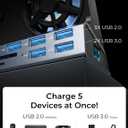 LISEN 10-IN-1 Docking Station for Steam Deck OLED&ROG Ally X&Legion Go, Dual Cooling Fan 5 USB Ports and 4K@60Hz, 100W Charging Port Support ROG Ally 30W Mode, Gigabit Ethernet Fit for Steam Deck OLED