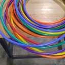 S&S Worldwide No-Knott Hoops Easy Pack - Heavy Duty, Institutional Quality for Hula, Exercise, Games, PE and More - Assorted Colors, 6 Each in 24", 30" and 36" - Pack of 18