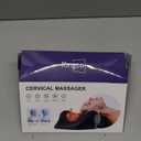 Ringco Neck Massager with Heat, Red Light & Vibration Adjustable, Heated Neck Stretcher with 3 Modes, Rechargeable Cervical Traction Device for Pain Relief & Muscle Relaxation, Christmas Gift (Black)