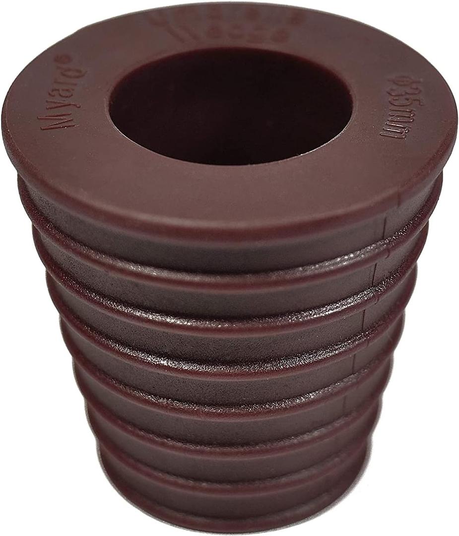 Myard Umbrella Cone Wedge Shim for Patio Table Hole Opening or Base 1.8 to 2.4 Inch, Umbrella Pole Diameter 1-3/8" (35mm, Dark Brown)