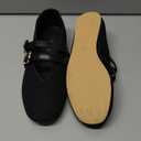 Mary Jane Shoes for Women Mesh Ballet Flats with Adjustable Double Buckle Strap Comfortable Slip On Dress Shoes for Daily (7.5)