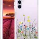 Compatible with Samsung Galaxy S23 Plus Case Cute Clear for Women Girls, S23+ Transparent Phone Cover Design (Flower Bouquet Wild)