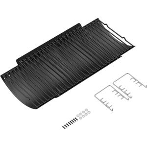 23" to 34" Adjustable Ash Pan for Charcoal Grill Chargriller 1224 1324 2121 2222 2123,Oklahoma Joe Charcoal Grill Royal Gourmet, Ash Pan with 2PC Fire Grate Hanger (23"-34" powder coating steel)