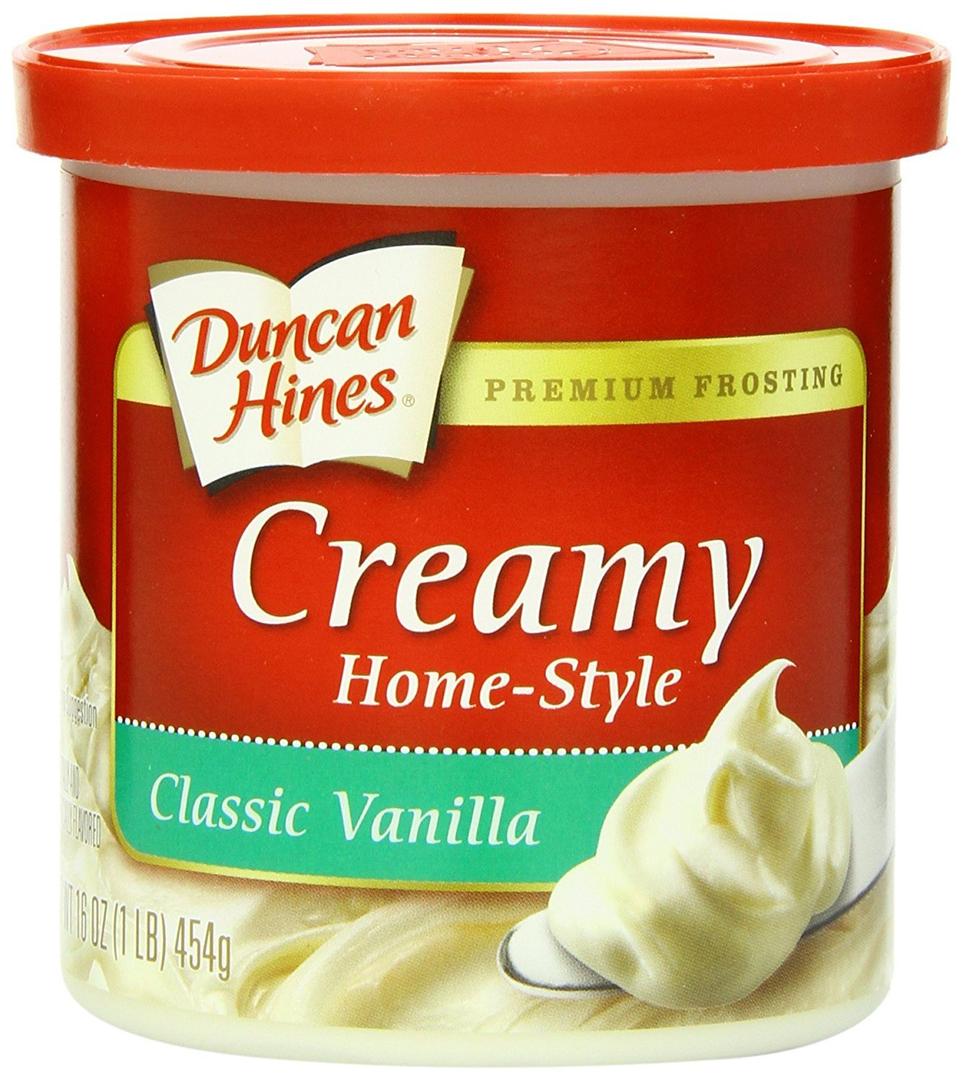 Duncan Hines Creamy Vanilla Flavored Frosting, 16 oz. (Pack of 8)
