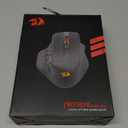 Redragon M811 PRO Wireless MMO Gaming Mouse, 15 Programmable Buttons RGB Gamer Mouse w/Ergonomic Natural Grip Build, 10 Side Macro Keys, Software Supports DIY Keybinds & Backlit (Black)