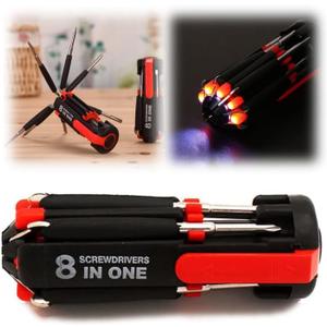 Multifunctional Screwdrivers Tool with Worklight and Flashlight, Portable Multi Tool Screwdriver Professional Repair Tool, General Screwdriver Multitool for Home Kitchen Car