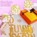 20 Sheets Glitter Letter Stickers, 264 PCS Bulletin Board Letters Large 4 Inch Self-Adhesive Alphabet Number Stickers Letters for Poster Board Mailbox Classroom Crafts Party Decor DIY Projects (Gold)