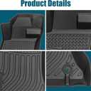 All-Weather TPE Rubber Floor Mats Compatible with 2012 2013 2014 2015 2016 Subaru Impreza, 2013-2015 XV Crosstrek, 2016 2017 Crosstrek, 2015-2021 WRX STI, Custom Fit Full Car Carpet Liners Set (Black)