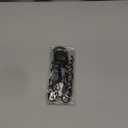 Goowin Shower Curtain Hooks, 12 Pcs Shower Curtain Rings, Stainless Steel Black Shower Curtain Hooks, Shower Curtain Rings Rust Proof, Smooth Sliding Anti-Drop Double Shower Rings for Curtain (Black) (Modern)