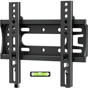 IWORBOARD 24 32 40 42 inch Fixed TV Monitor Wall Mount for 14-43 inch LED LCD Screen, Low Profile Small RV TV Mount, Easy Slim Flat Wall Bracket, Max VESA 200x200mm, 66lbs, Single Stud