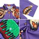 Halloween Teacher Shirts for Women Spooky Season Fall Spooky Teacher Tshirts Cute Ghost Teacher Tee Halloween Party Tops (M)