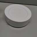 Bestluck 100PCS White Plastic Dessert Plates 7inch, Premium Hard Disposable Plates for Party, Wedding