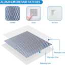 Drywall Repair Kit,Drywall Hole Patch Repair Kit to Fix Wall Surface Holes and Creak Damage with White Repair Putty 17OZ,8PCS Aluminum Repair Patchs,Scraper,Sanding Pad Fill Quick and Easy Solution (19-in-1 SET (2 Cans of Spackle))