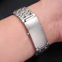 18mm Watch Band Replacement For Omega Seamaster James Bond 007 Midsize Heavy Bracelet Steel