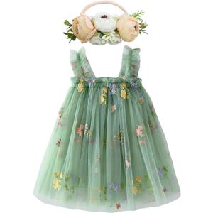 BGFKS Layered Tulle Tutu Dress for Toddler Girls,Baby Girl Rainbow Tutu Princess Skirt Set with Flower Headband. (18 Months)