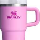 STANLEY Quencher H2.0 Tumbler with Handle and Straw 20 oz | Flowstate 3-Position Lid | Cup Holder Compatible for Travel | Insulated Stainless Steel Cup | BPA-Free | Peony