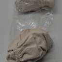 Smiry Waterproof Seat Covers for Dining Room Chairs Set of 6, Stretch Jacquard Removable Washable Chair Seat Slipcovers Protector, No Rear Covers, Beige