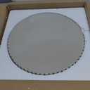 OAKOA Round Decorative Tray for Coffee Table Decor - Concrete Round Tray Home Decor - Bandejas Decorativas - Circle Coffee Table Centerpiece (Gray)