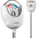 RAINPOINT Soil Moisture Meter for Plants - Accurate Plant Water Meter for Houseplants and Outdoor Plants,Gardening,Farming,No Batteries Needed (White)