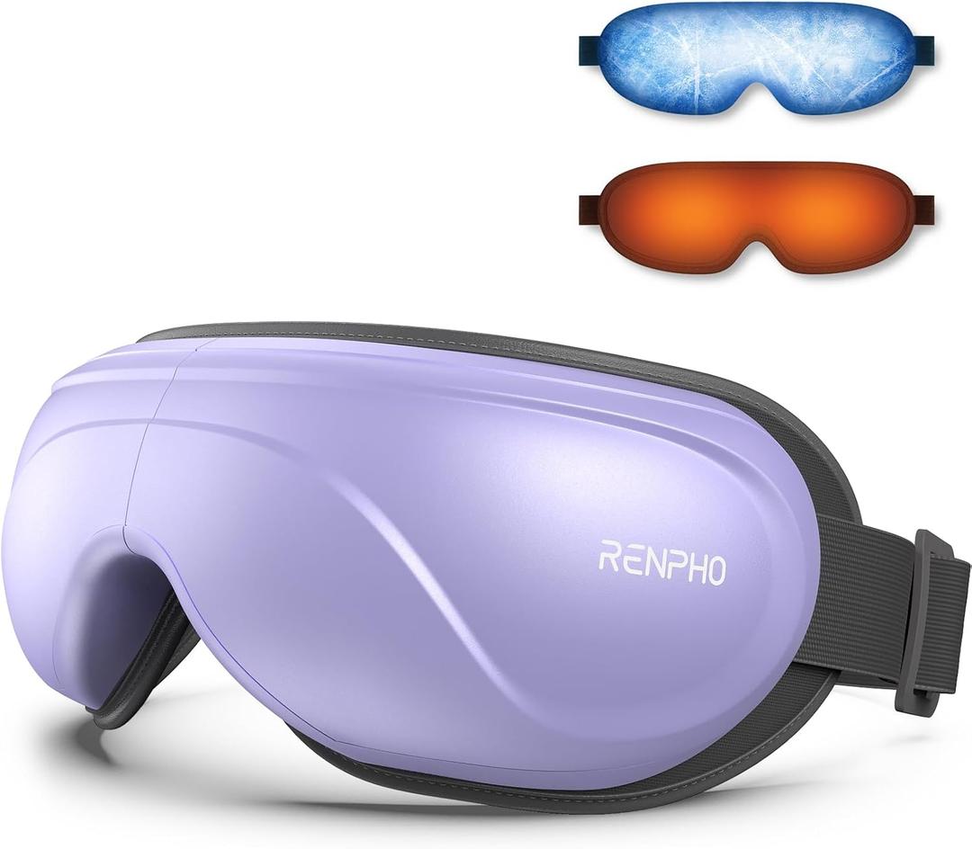 RENPHO Eye Massager with Heat and Cooling, Valentines Day Birthday Gifts for Her Him Women Men Migraine Relief Heated Eye Mask for Reduce Strain Improve Sleep Eyeris 2