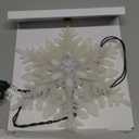 Gerson 2618860 Electric Lighted Glitter Snowflake Tree Topper with 20 Lights 9.25" L