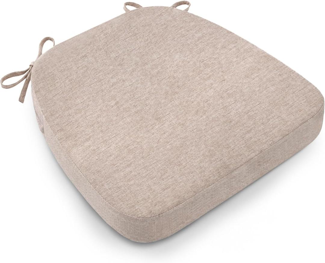 AAAAAcessories Chair Cushions for Dining Chairs, 17 x 16 x 2 in, Set of 1, 17x16x2"-1 Pack