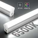 Pak T5 LED Shop Light 4FT 2800LM 6500K 20W Garage Cabinet Lighting 4 Pack