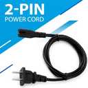 10ft Prong Power Cord for Sony PS5, PlayStation 5, Xbox One S/X Series X/S
