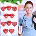 Thyle 12 Pcs Christmas Nurse Practitioner Gifts Bulk Nurse Practitioner Hanging Ornaments for Christmas Tree Xmas Thank You Gifts for NP Supplies (Red)