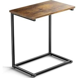 Pipishell C Shaped End Table 27 inches High, Side Table for Couch Slide Under, C Table Sofa Side End Table for Living Room