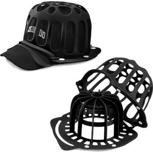Silicone Hat Washer Cage Hat Cleaner for Baseball Caps, Rust-Proof & Shape-Saving Design,Ball Cap Washer Fit for Adults and Kids Hats Shaper,Flexible and durableCap holder,Black