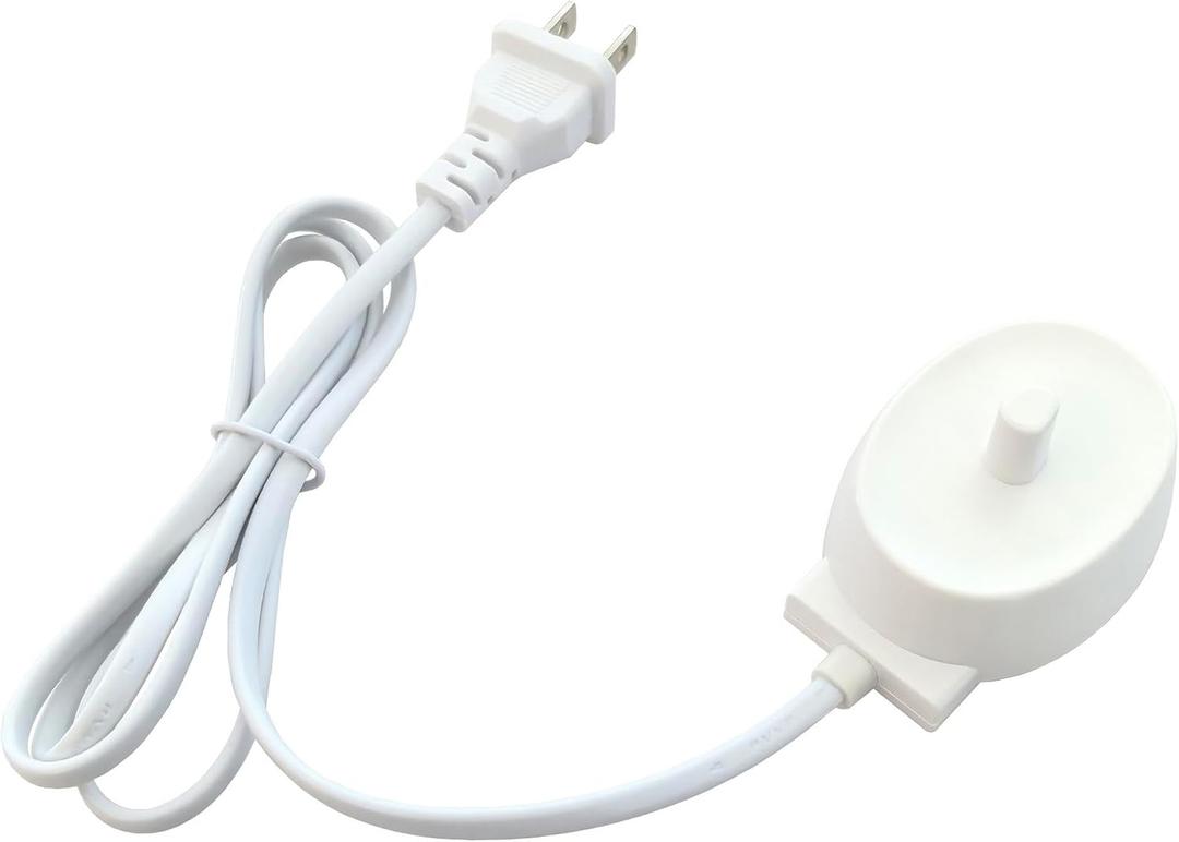 Inductive Charging Base Electric Toothbrush Charger Compatible with Braun/Oral-B 3757 IO Series 3 4 5 6 Genius 6000 8000 D12 D12013W S18 OC20 Professional 2000 8000 9000 Portable Waterproof IPX6