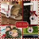 4 x Baseball Christmas Ornament 2025 - "Baseball in Soul Ceramic Ornament, Sport Themed Decor - Xmas Tree Hanging Decoration, Player Room Decor, Ideas for Boys, Kids, Sport Lover