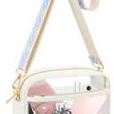 KETIEE Clear Crossbody Bag, Stadium Approved Clear Purse Bag for Concerts Sports Events Festivals