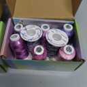2 x Simthread Purple Embroidery Thread 8 Shades Compatible with Brother Colors, 550 Yards Each, 40WT Polyester, for Brother, Babylock, Janome, Singer & Other Machines, (Mix Sets)
