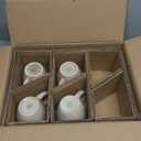 AmorArc Coffee Mugs Set of 6, Ceramic coffee mugs with large handle for Men Women,16oz Coffee Mugs for Coffee,Tea,Latte,Cocoa. Easy to Hold&Clean, Dishwasher&Microwave Safe, Matte Grey