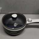 Dezin Hot Pot Electric Upgraded, Non-Stick Sauté Pan, Rapid Noodles Electric Pot, 1.5L Mini Portable Hot Pot for Steak, Egg, Fried Rice, Ramen, Oatmeal, Soup with Power Adjustment