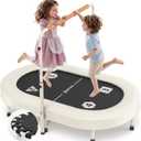 BCAN BT6 56" Double Mini Trampoline for Kids, Foldable Indoor, Handlebar
ASTM Certified 56" Foldable 2 Kids Trampoline, Toddler Indoor, Safety Elastic Band, 5-Level Adjustable Handlebar, Load 220lbs