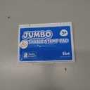 Ready 2 Learn Jumbo Washable Stamp Pad - Blue - 6.2"L x 4.1"W - Non-Toxic - Fade Resistant - Ideal Size for Baby Handprints and Footprints